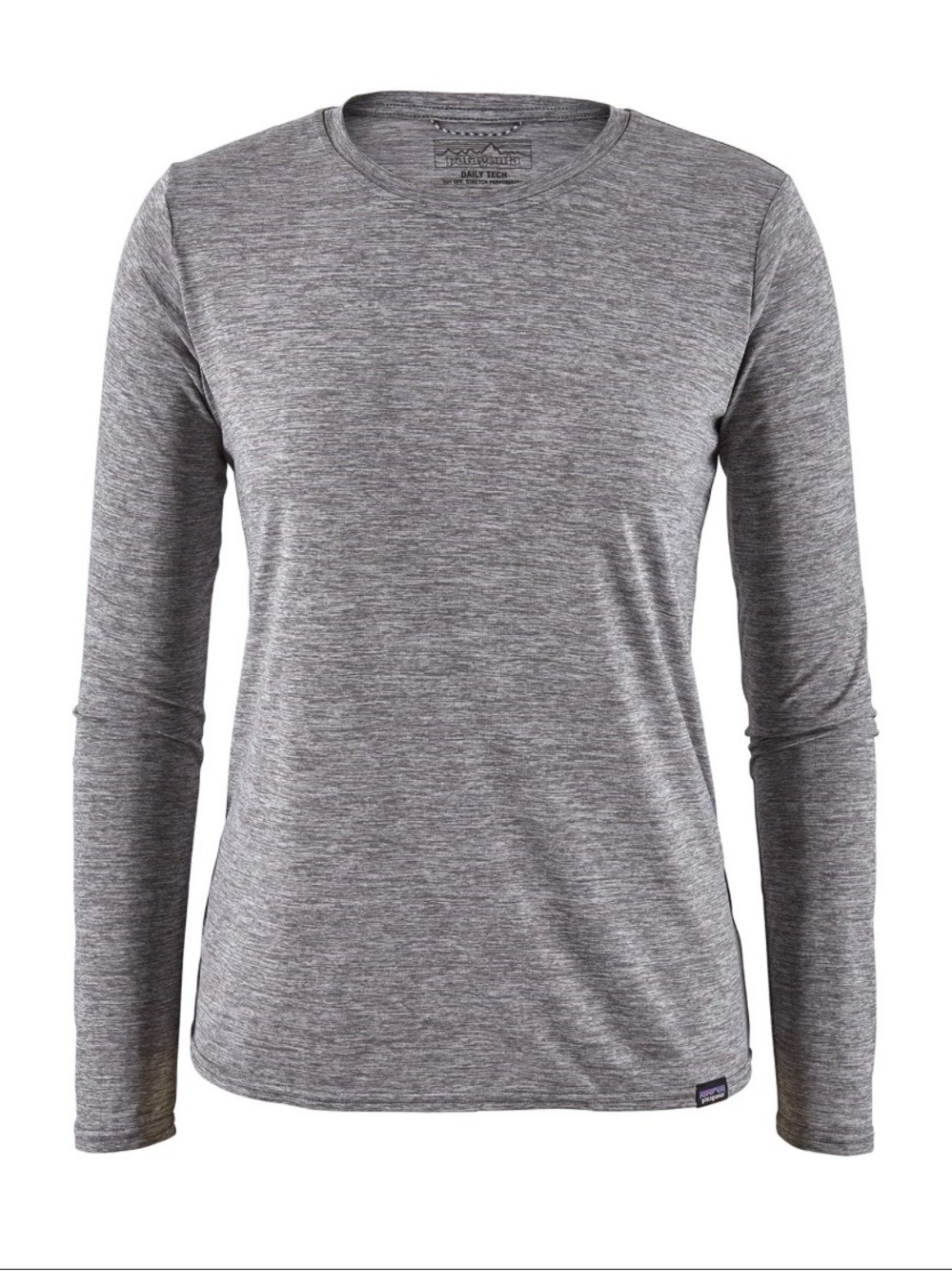 Patagonia Women's Long Sleeve Heather Gray Tee